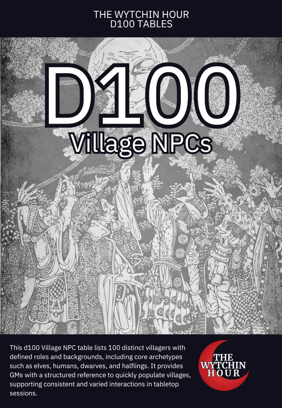 D100 Village NPC’s