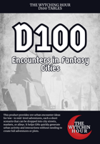 D100 Encounters in Fantasy Cities
