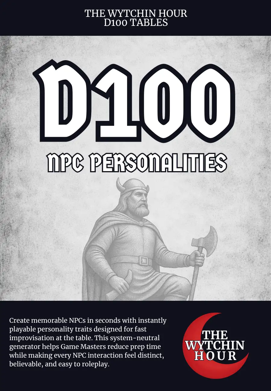 D100 NPC Personalities