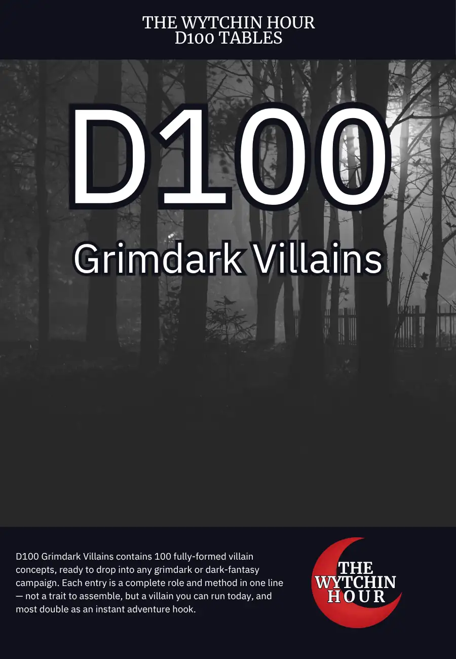 D100 Grimdark Villains
