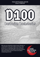 D100 Barbarian Backstories