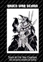 Raven War Goddess Stock Art