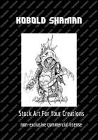 Black Kobold Shaman Stock Art
