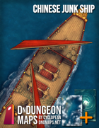 Chinese Junk Ship - D&D Battlemap Map Pack