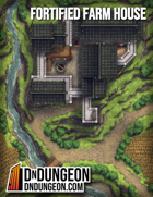 Fortified Tibetan Farm House - D&D Asian Battlemap Map Pack