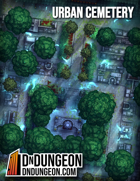 Urban Cemetery - D&D Asian Battlemap Map Pack