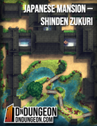 Japanese Mansion - Shinden Zukuri Manor - D&D Asian Battlemap Map Pack