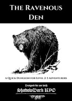 The Ravenous Den - A Dungeon for Shadowdark RPG