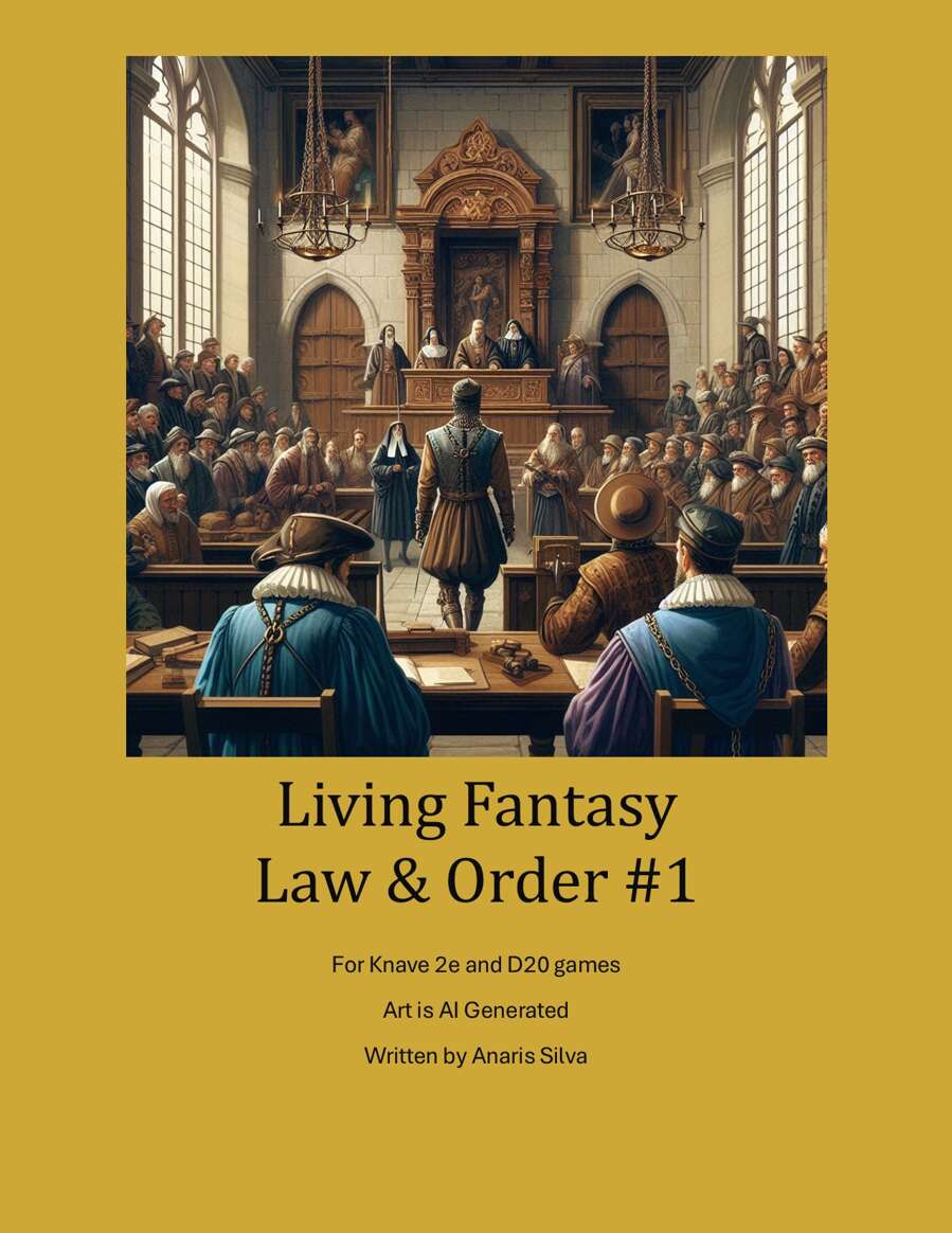 Living Fantasy Law and Order #1 - Role&Roll | DriveThruRPG