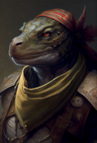 99 Anthro Lizard Character Stock (AI)