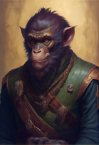99 Anthro Monkey Character Stock (AI)