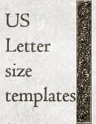 US Letter Size Templates #1