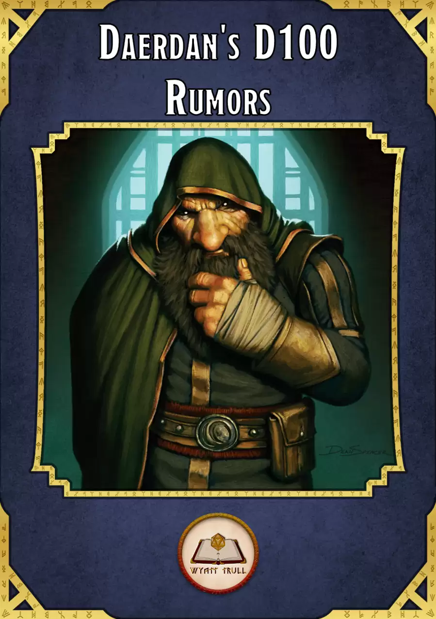 Daerdan's d100 Rumors