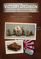 Victory Decision: Pacific War - Imperial Japanese Army Guide