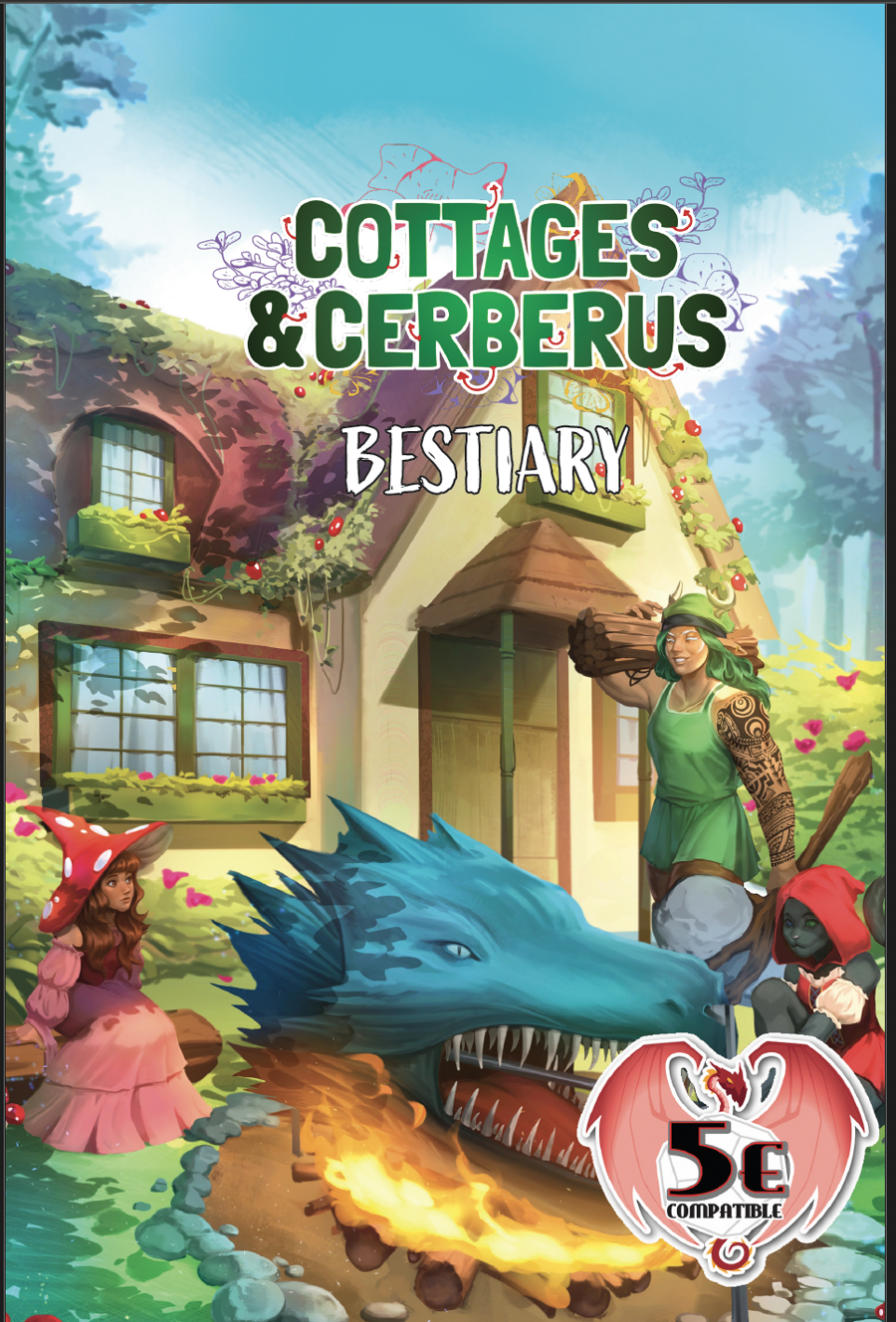 Cottages & Cerberus 5e bestiary - CGP Games | DriveThruRPG