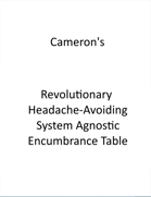 System Agnostic Encumbrance Table