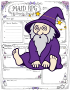 Maid RPG Character Sheet