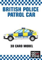 British Police Patrol Car - 3D card model