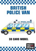 British Police Van - 3D card model