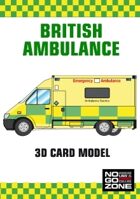 British Ambulance - 3D card model