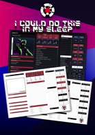 I Could Do This In My Sleep Fillable Character Sheet