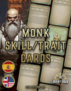 Monk Skill & Traits Cards D&D 5E