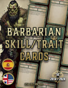 Barbarian Skill & Traits Cards D&D 5E