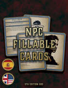 NPC Fillable Cards D&D 5E