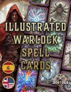 Warlock Illustrated Spell Cards D&D 5E