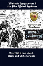 Printable Dungeoneers for Four Against Darkness Set 2 (1532 variants)