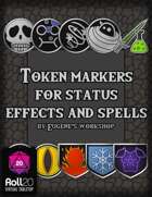 Comprehensive Token Markers for Status Effects and Spells for Roll20 VTT