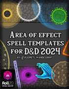 Area of Effect Spell Templates for D&D 2024 for Roll20 VTT