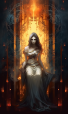 Astarte Goddess of Desire dark Pagan tarot