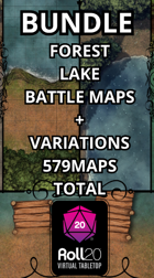 Forest Rivers Bundle - Battle Maps 5x5-Pack + Variations 630 Maps Total Vol 1