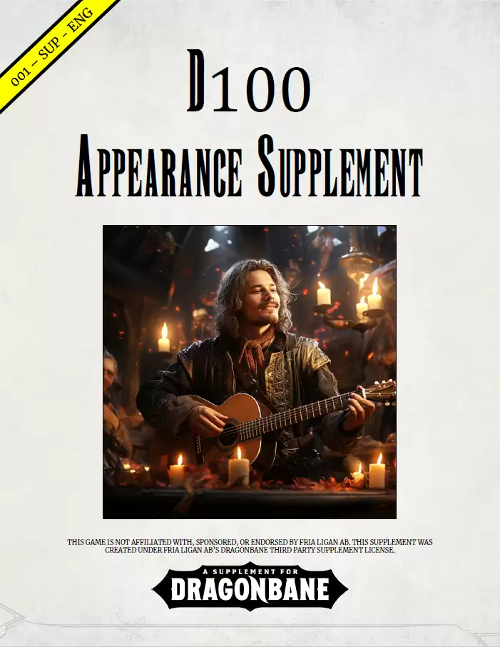 d100 Appearance Tables I