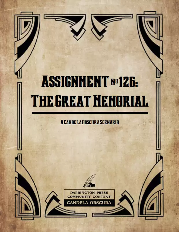 Assignment 126 — The Great Memorial