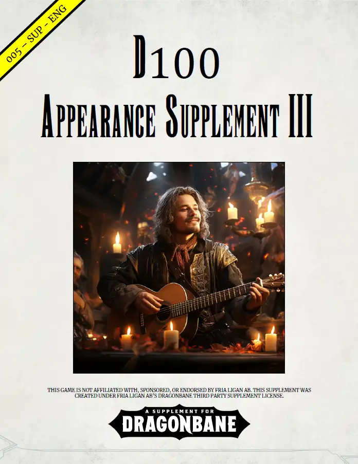 d100 Appearance Tables III