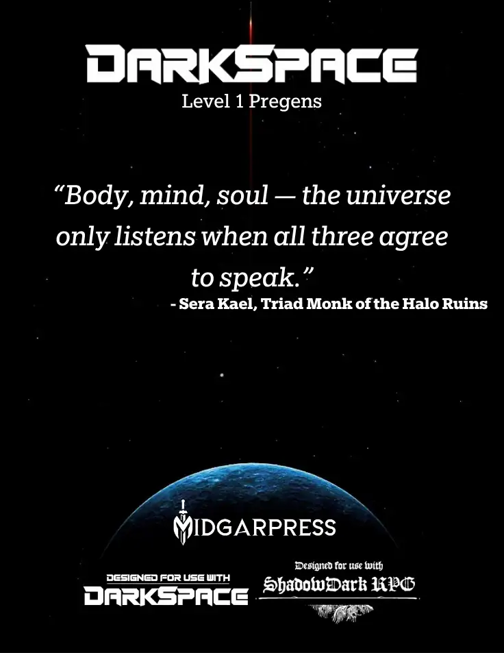 DarkSpace Pregens: Level 1
