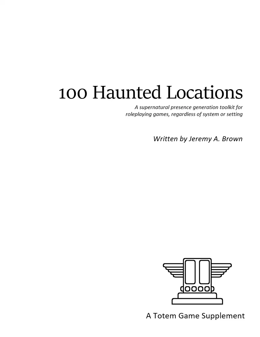 100 Haunted Locations