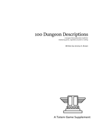 100 Dungeon Descriptions