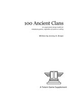 100 Ancient Clans