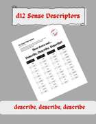 d12 Sense Descriptors