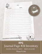 Journal Page #24 inventory