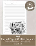 Jounal page #42 Mine Entrance