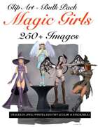 250 Magic Girls Clip Art
