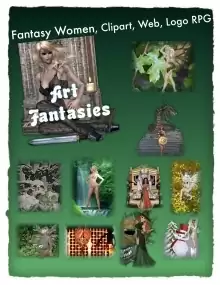 Fantasy Women Clipart Volume 5 - Art Fantasies | DriveThruRPG