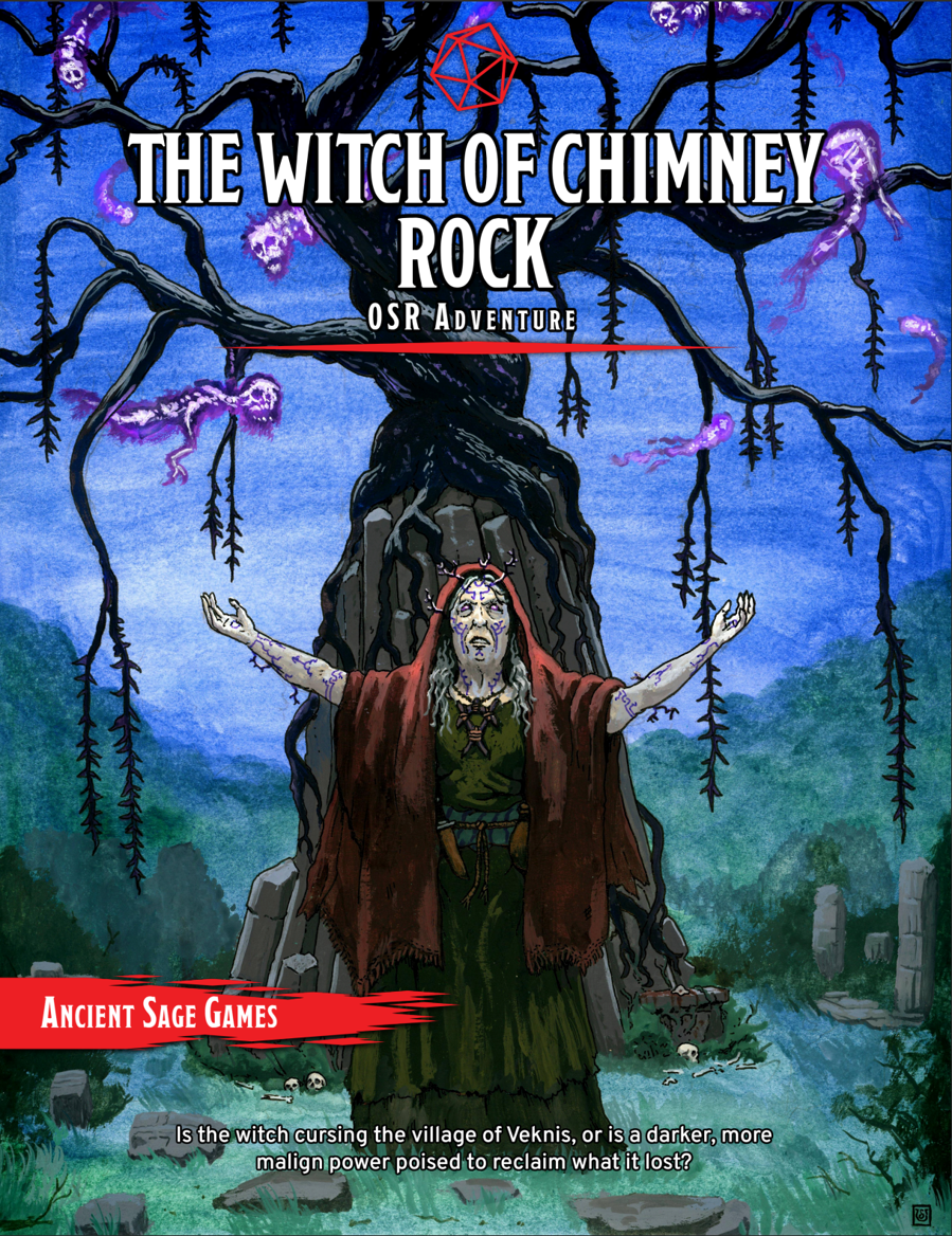 OSR Adventure - The Witch of Chimney Rock - Ancient Sage Games |  DriveThruRPG