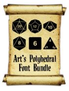 Art's Polyhedral Dice Font Bundle