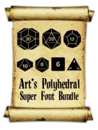 Art's Polyhedral Dice Super Font Bundle