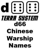 d66 Terra System: Chinese Warship Names